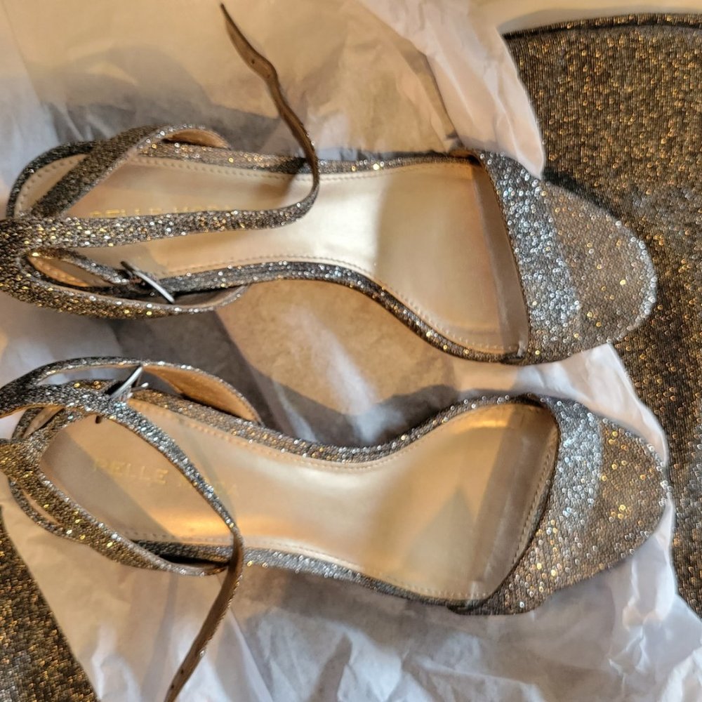 Pelle moda strappy silver heel sandal - Picture 8 of 13